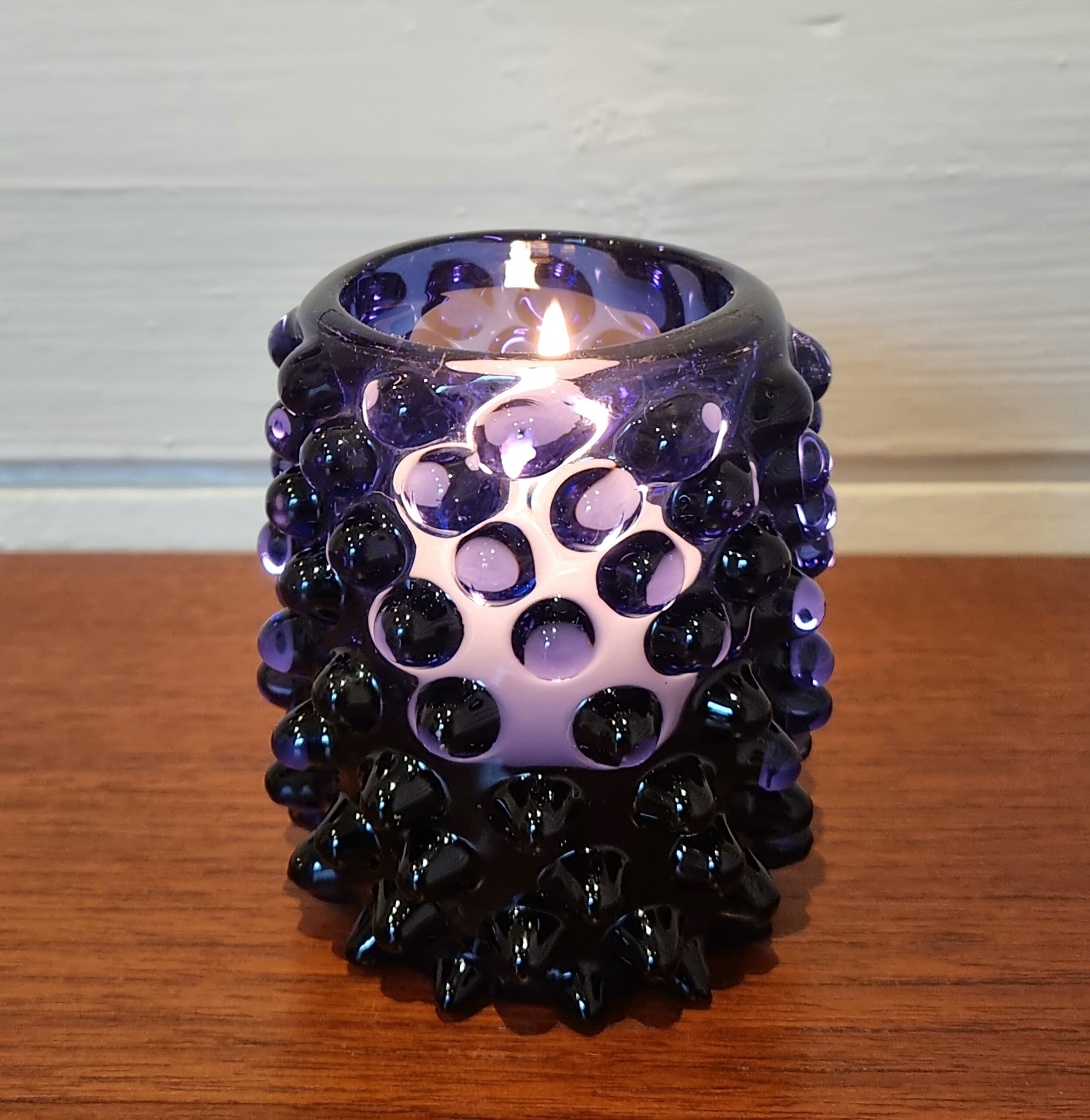 Flot blå glas lanterne