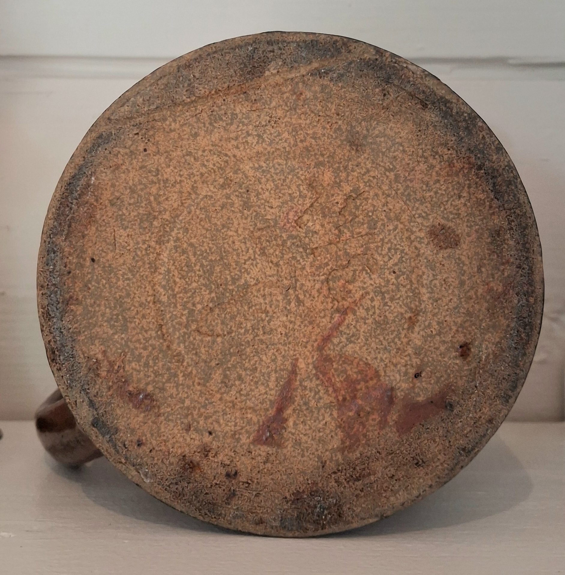 Gammel svensk lerkande med låg - smukt patineret - Billede 5