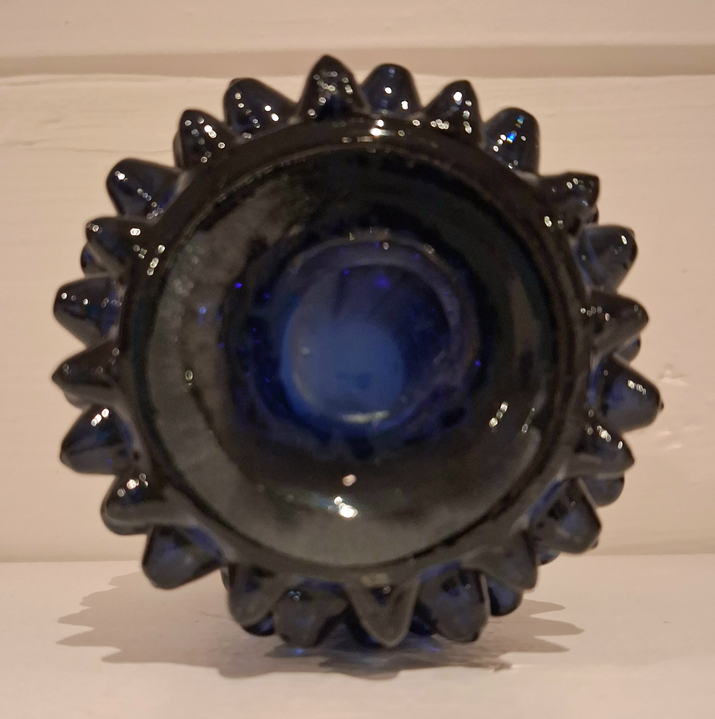 Flot blå glas lanterne