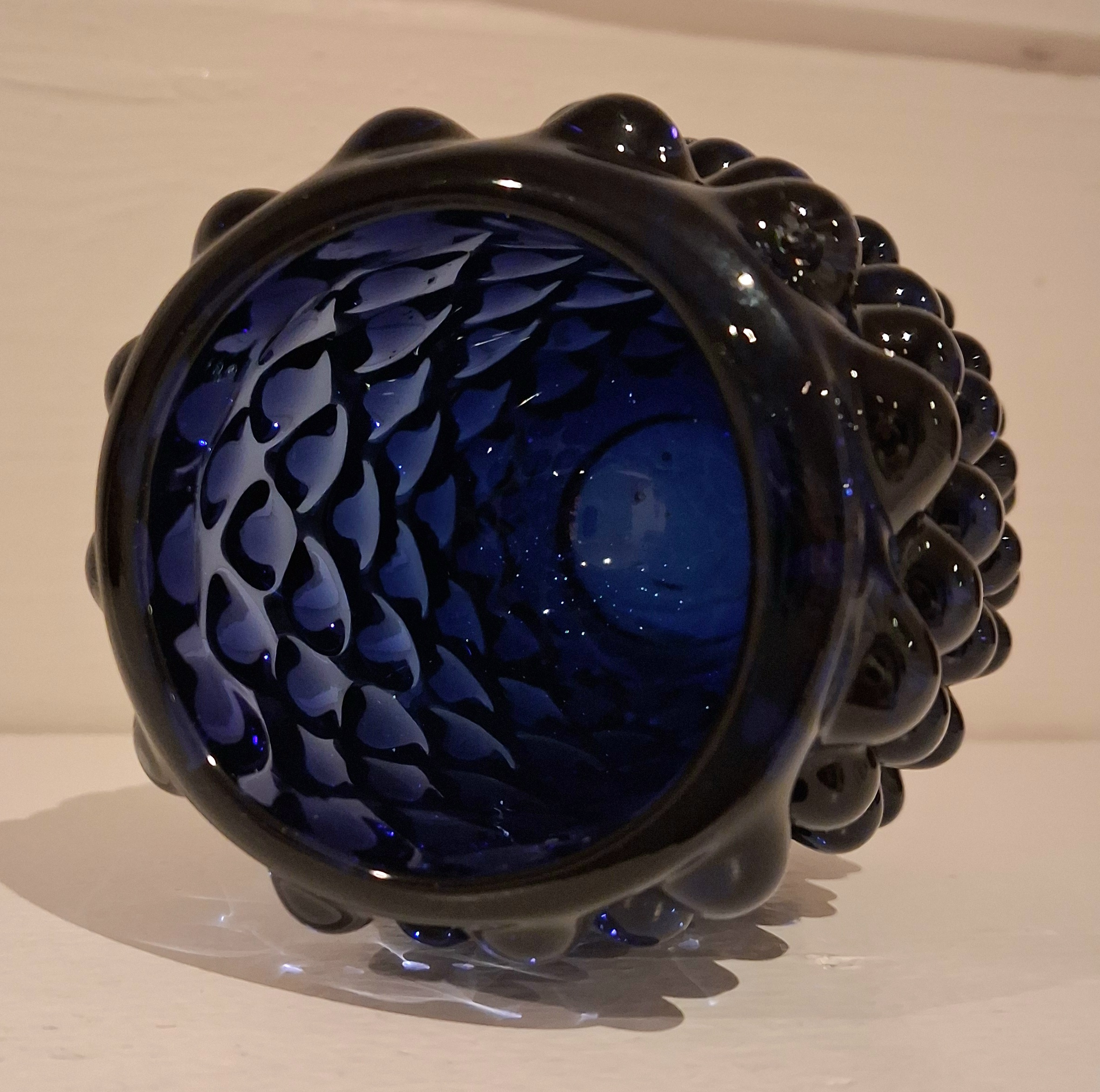 Flot blå glas lanterne