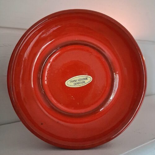 Flot orange Frank keramik stage til bloklys