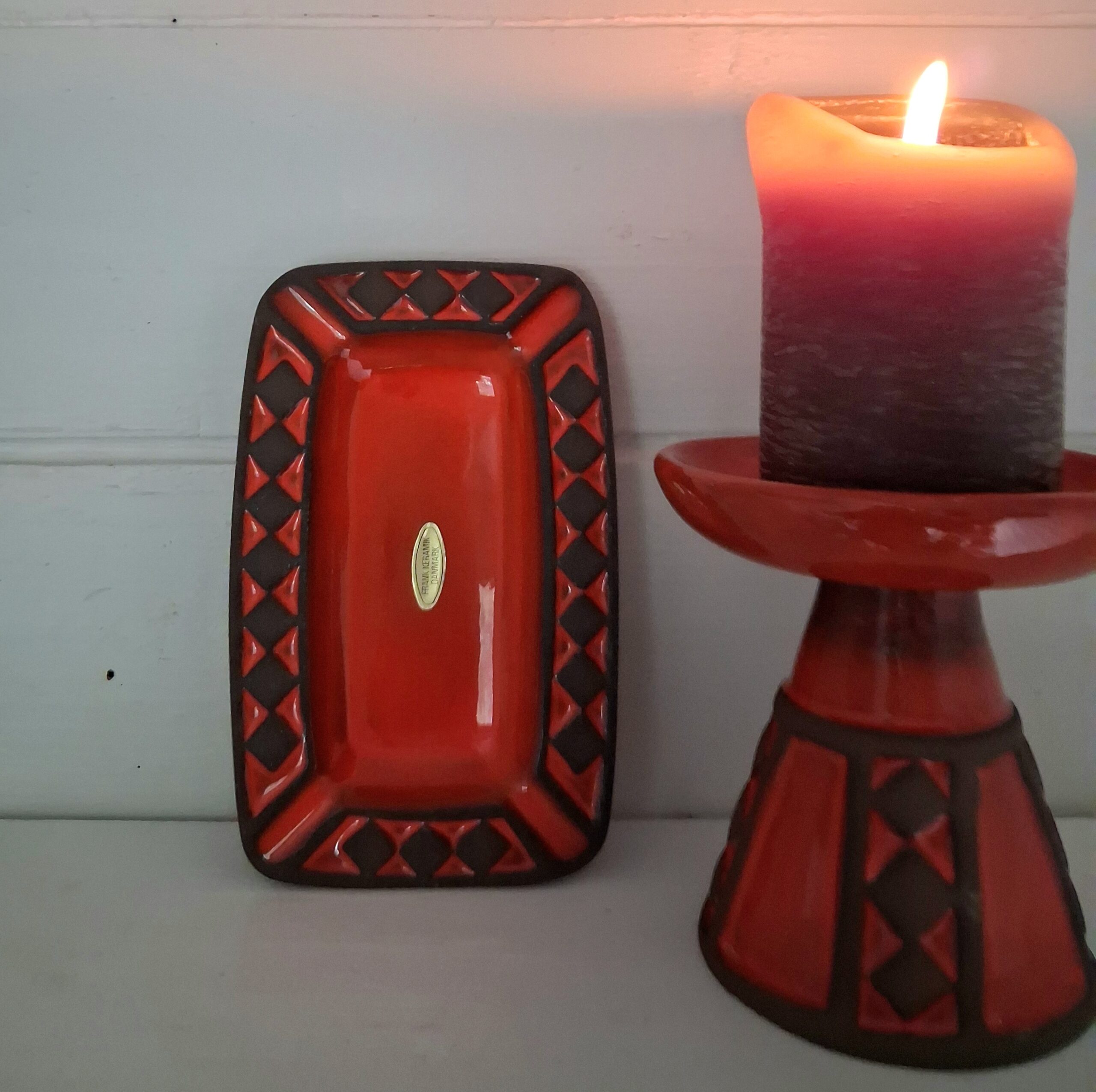 Flot orange Frank keramik askebæger