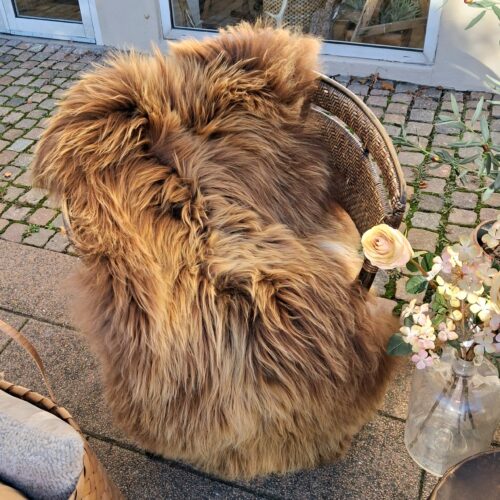 Meleret langhåret lammeskind – lækkert stort