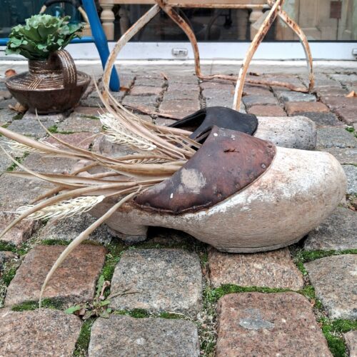 Antikke danske træsko – sæt med 2 stk.