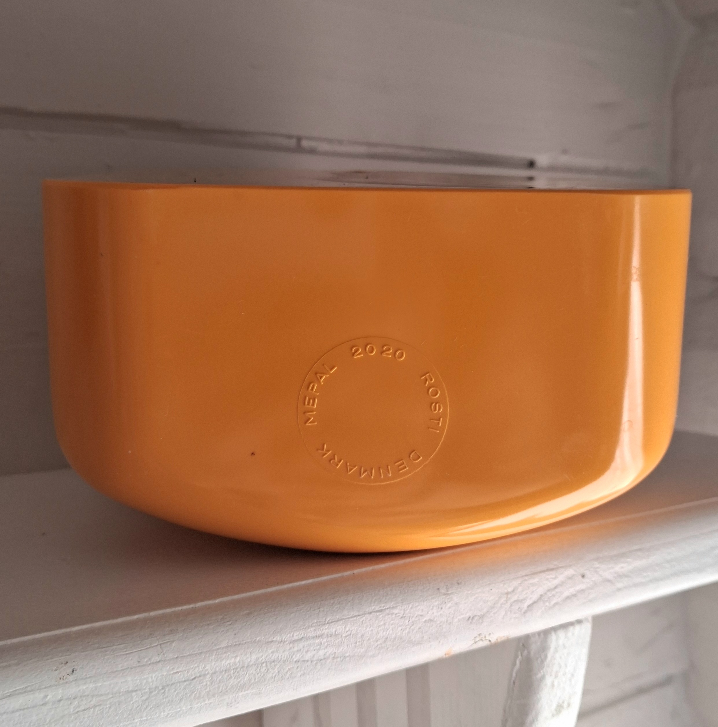 Flot gult Rosti saltkar i plast med låg - Billede 5