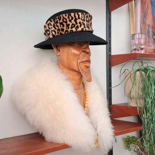 Lækker lammeskinds pelskrave – hvid