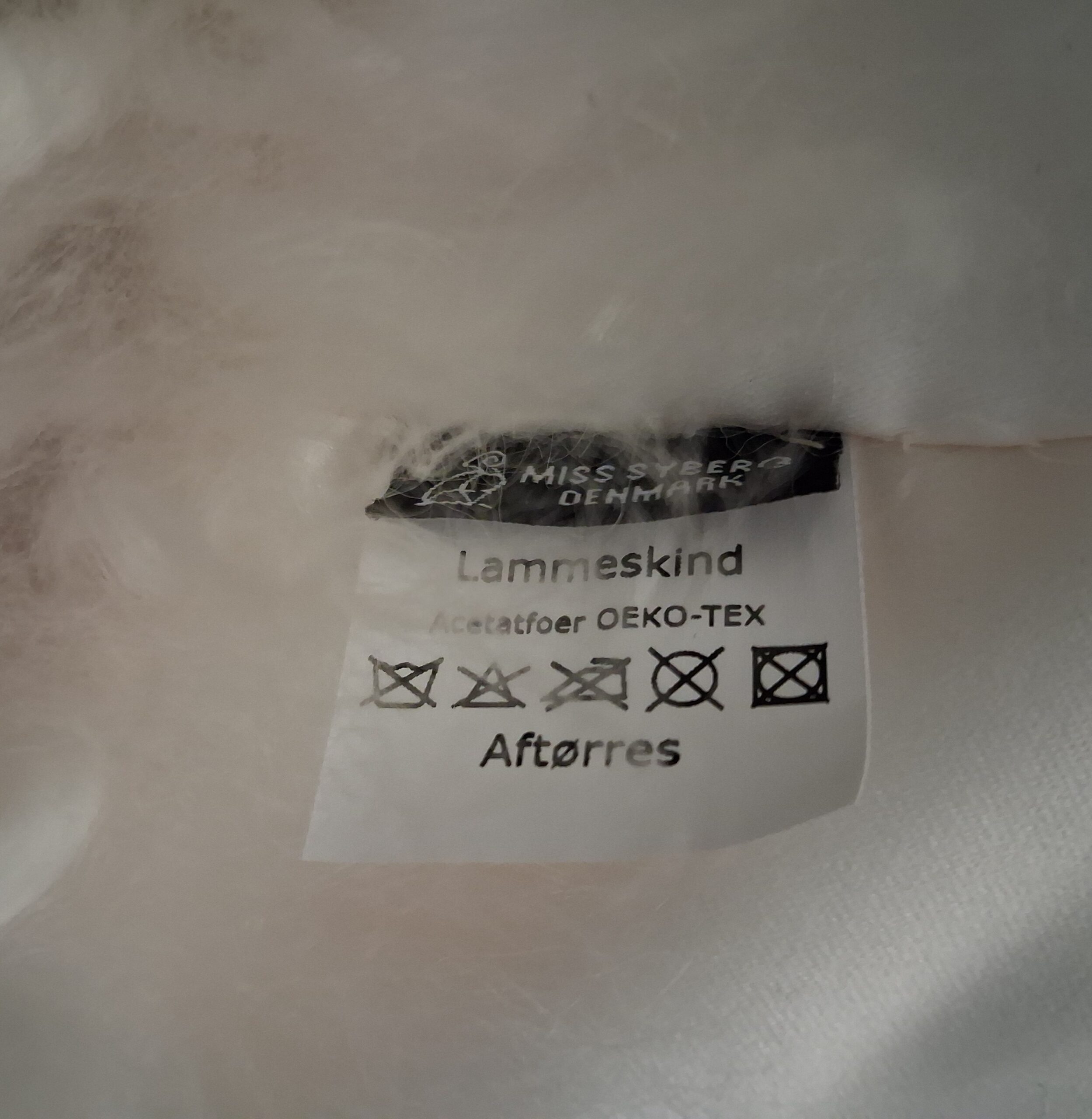 Lækker lammeskinds pelskrave - hvid