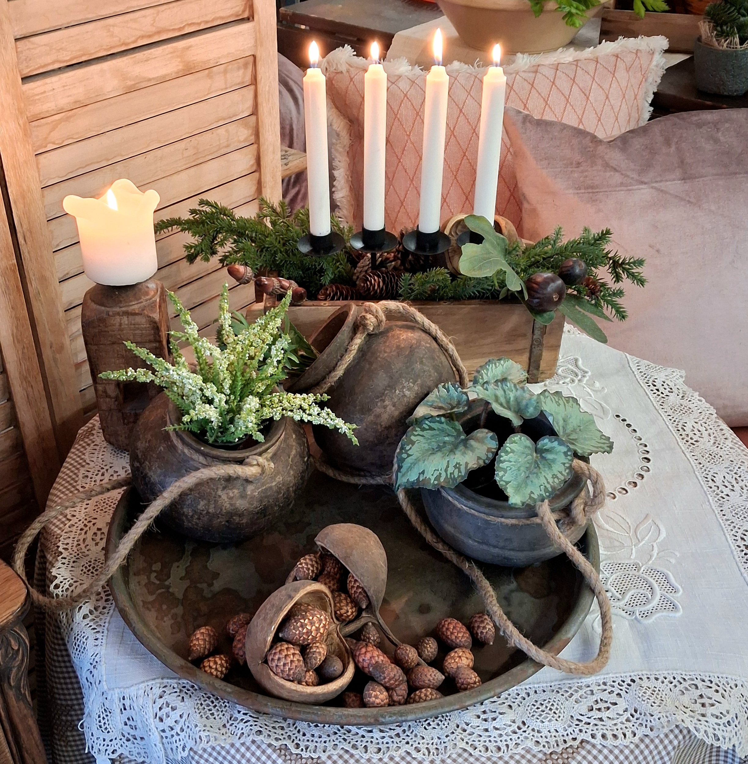 Julestemning i rustikt look...