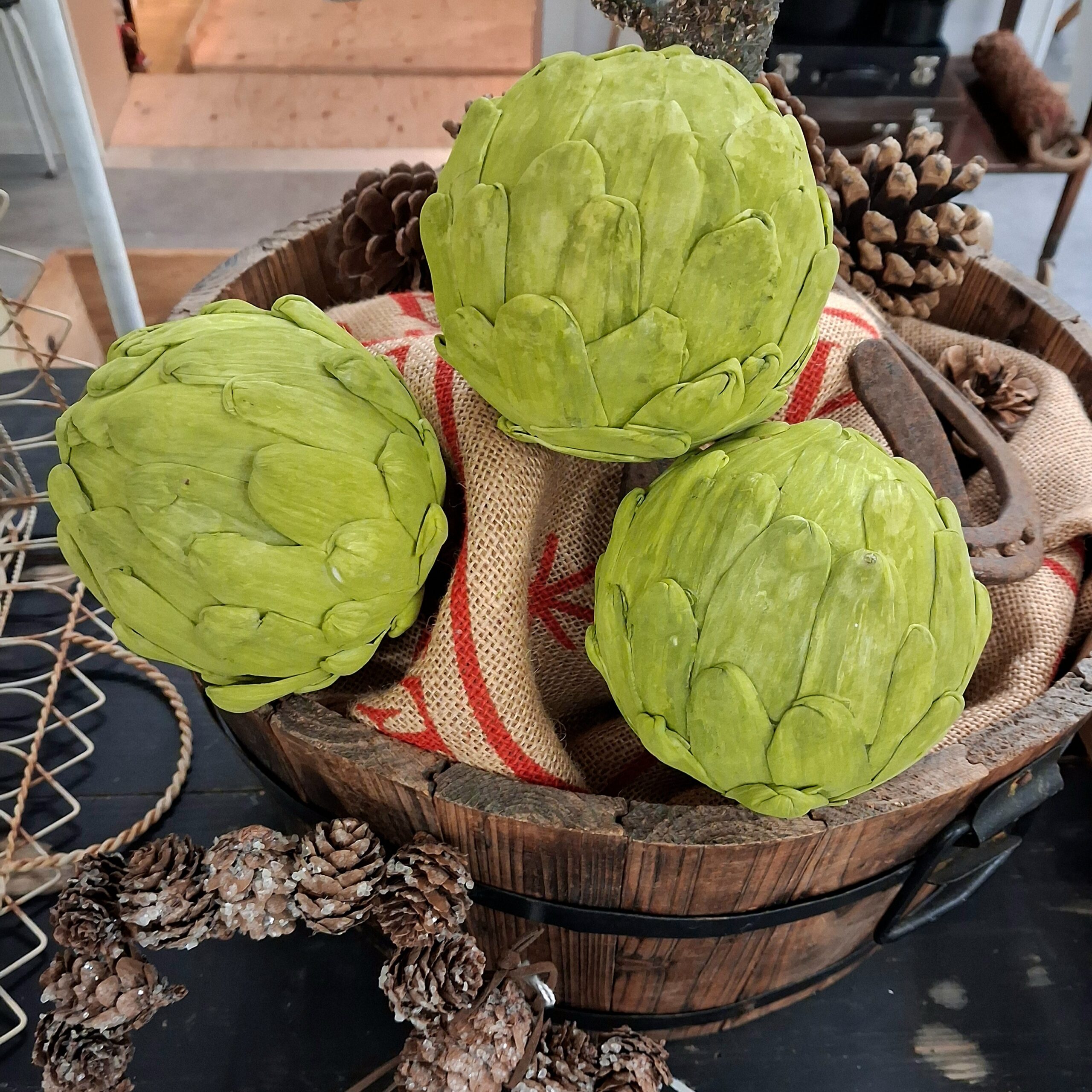 Fin grøn Artiskok til dekoration