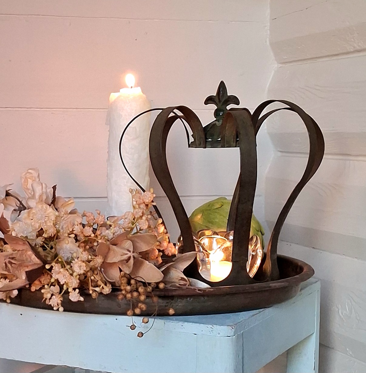 Rustik stor kongekrone