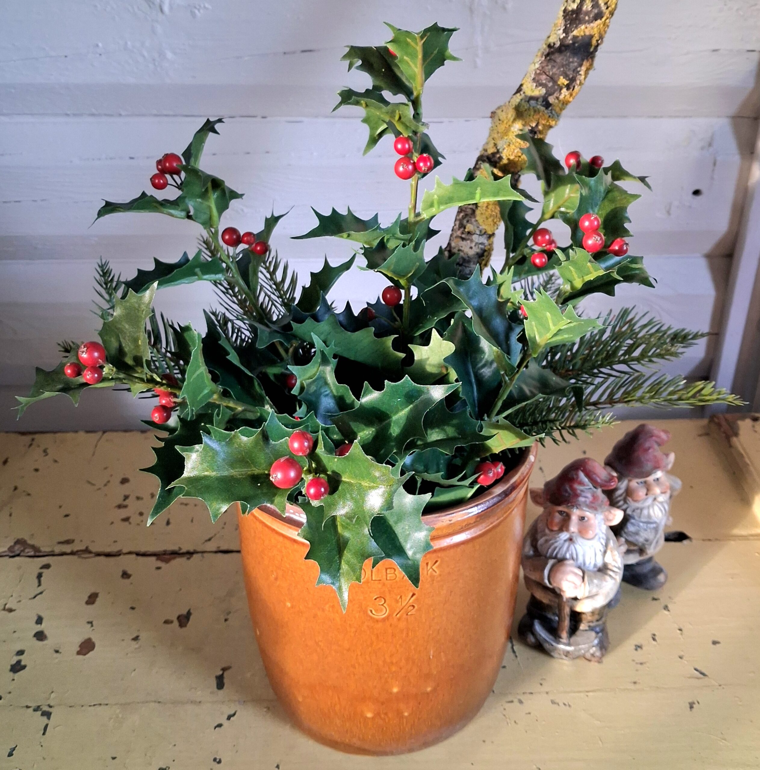 Krisstorn gren med røde bær