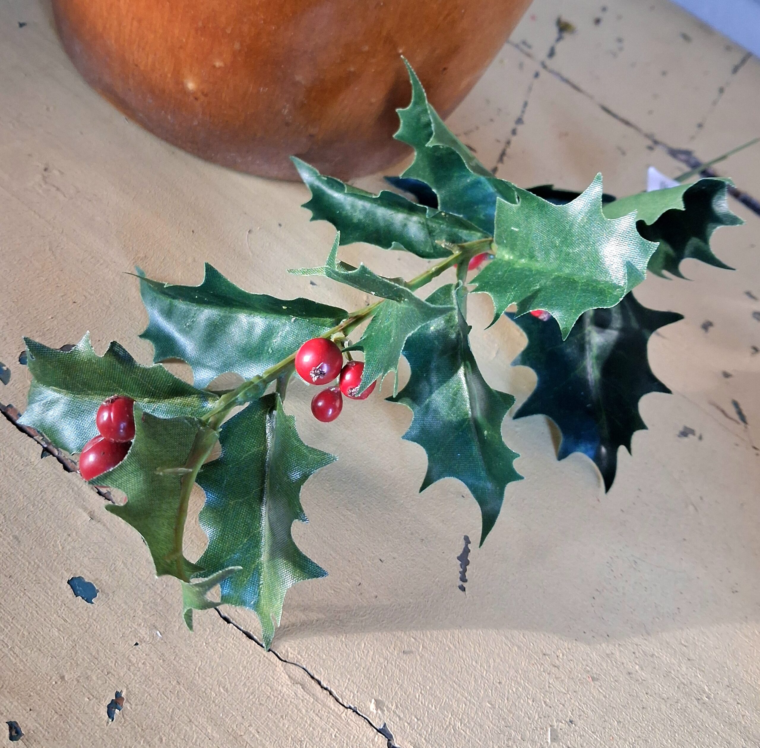 Kristtorn gren med røde bær