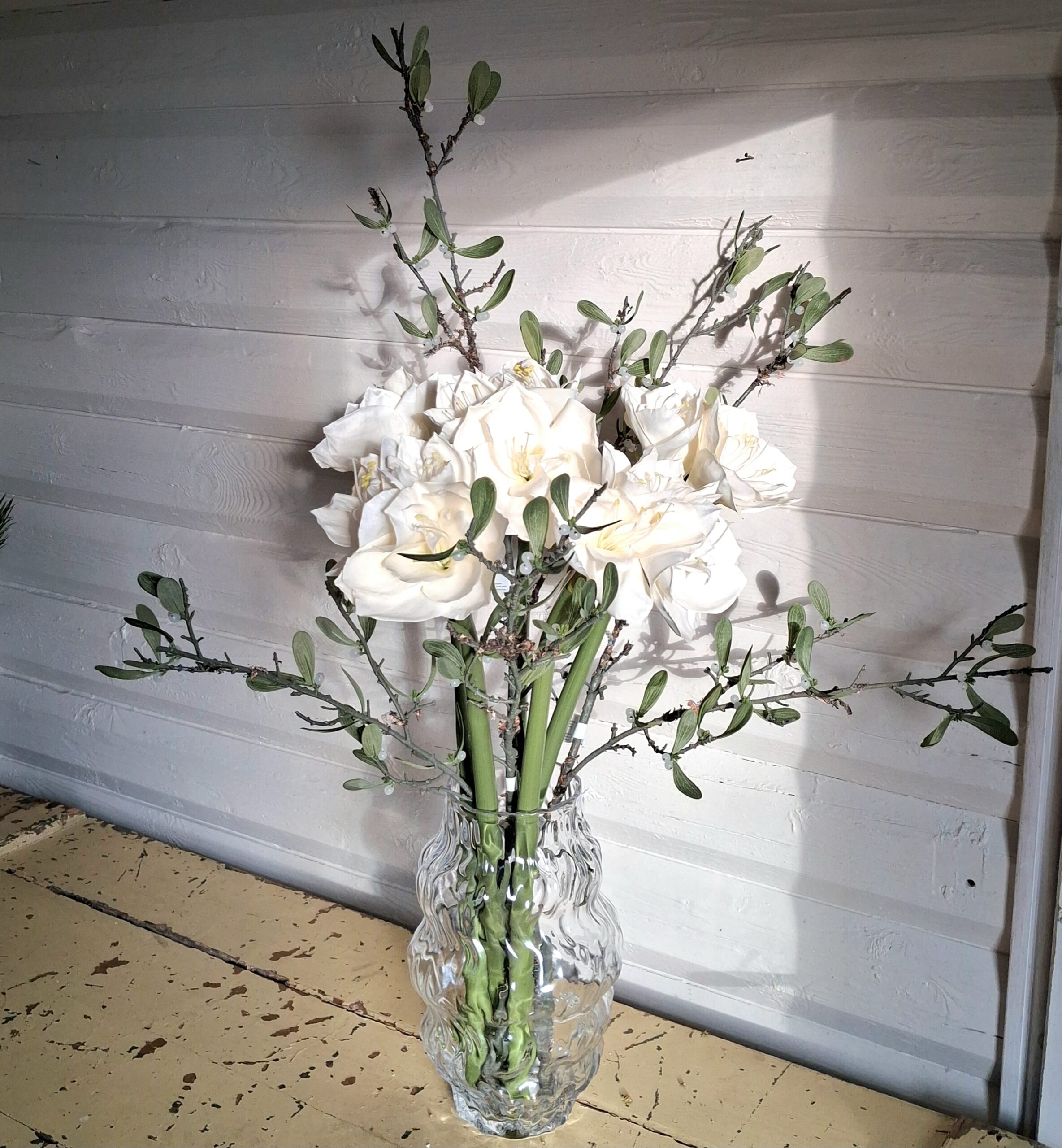 Smukke hvide Amaryllis Real Touch