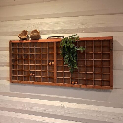 Flot gammel sættekasse med fin patina