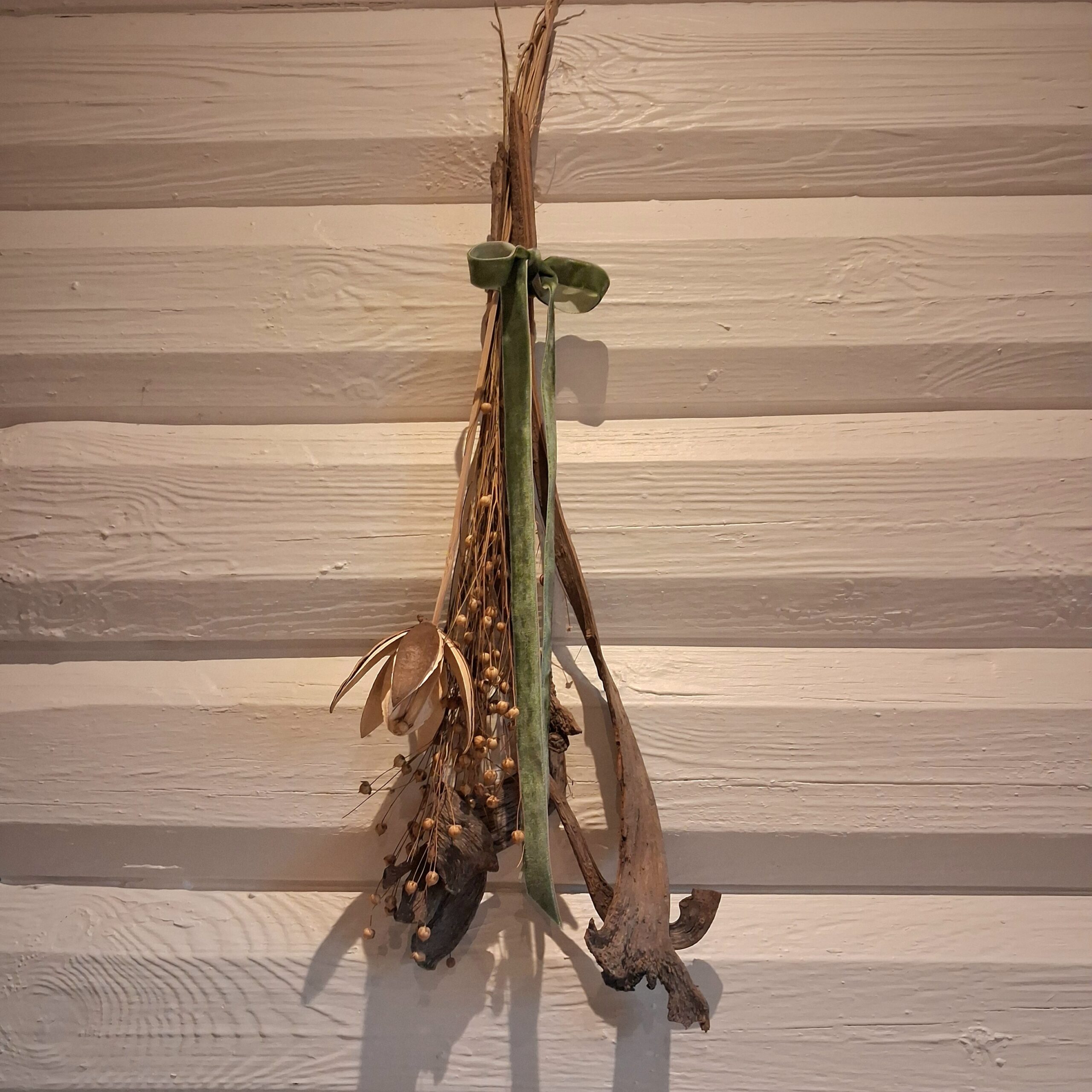 Natraj dekorations gren og tørret Liljeblomst