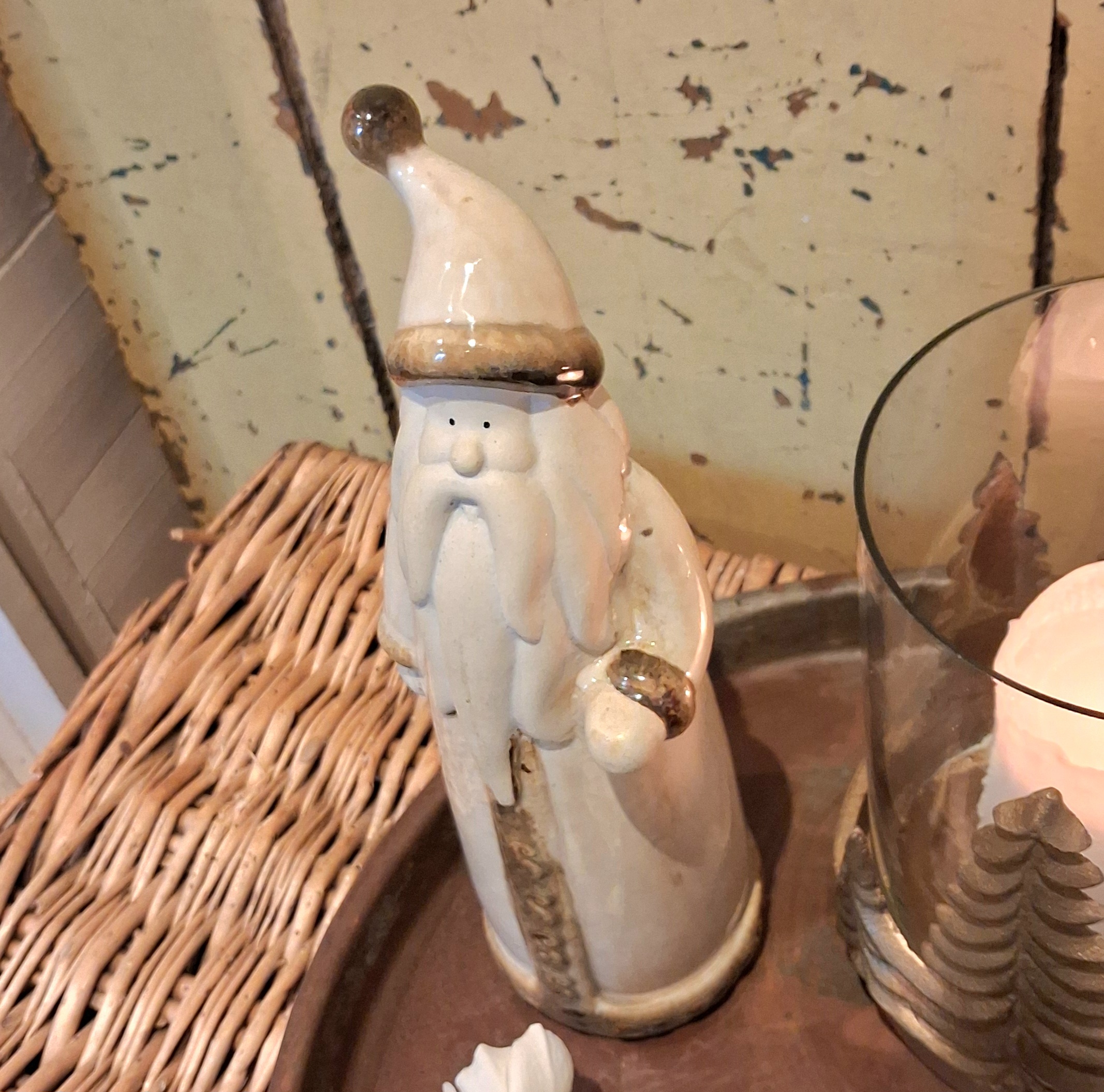 Skøn julemand i keramik