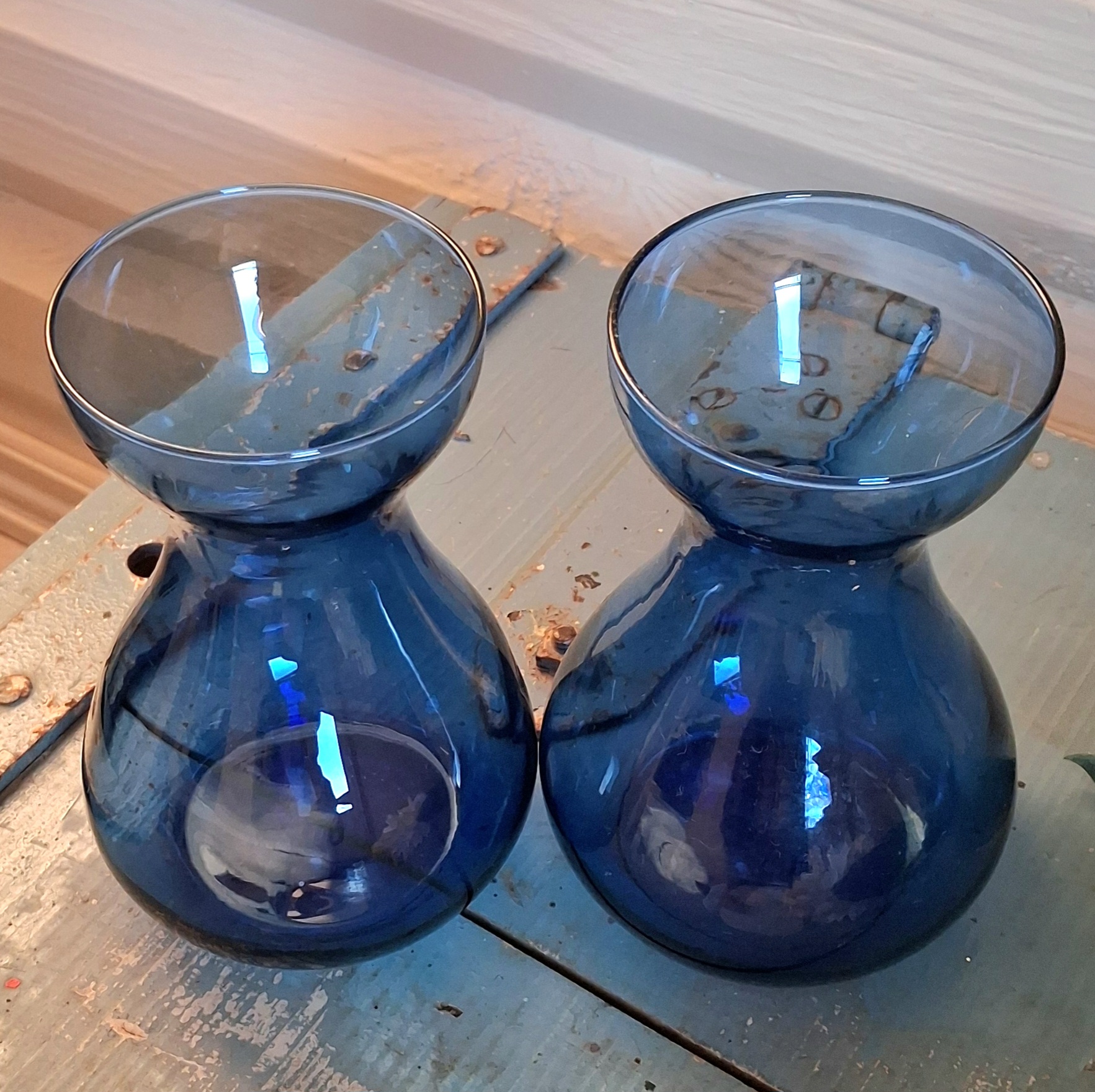 Hyacintglas blåt