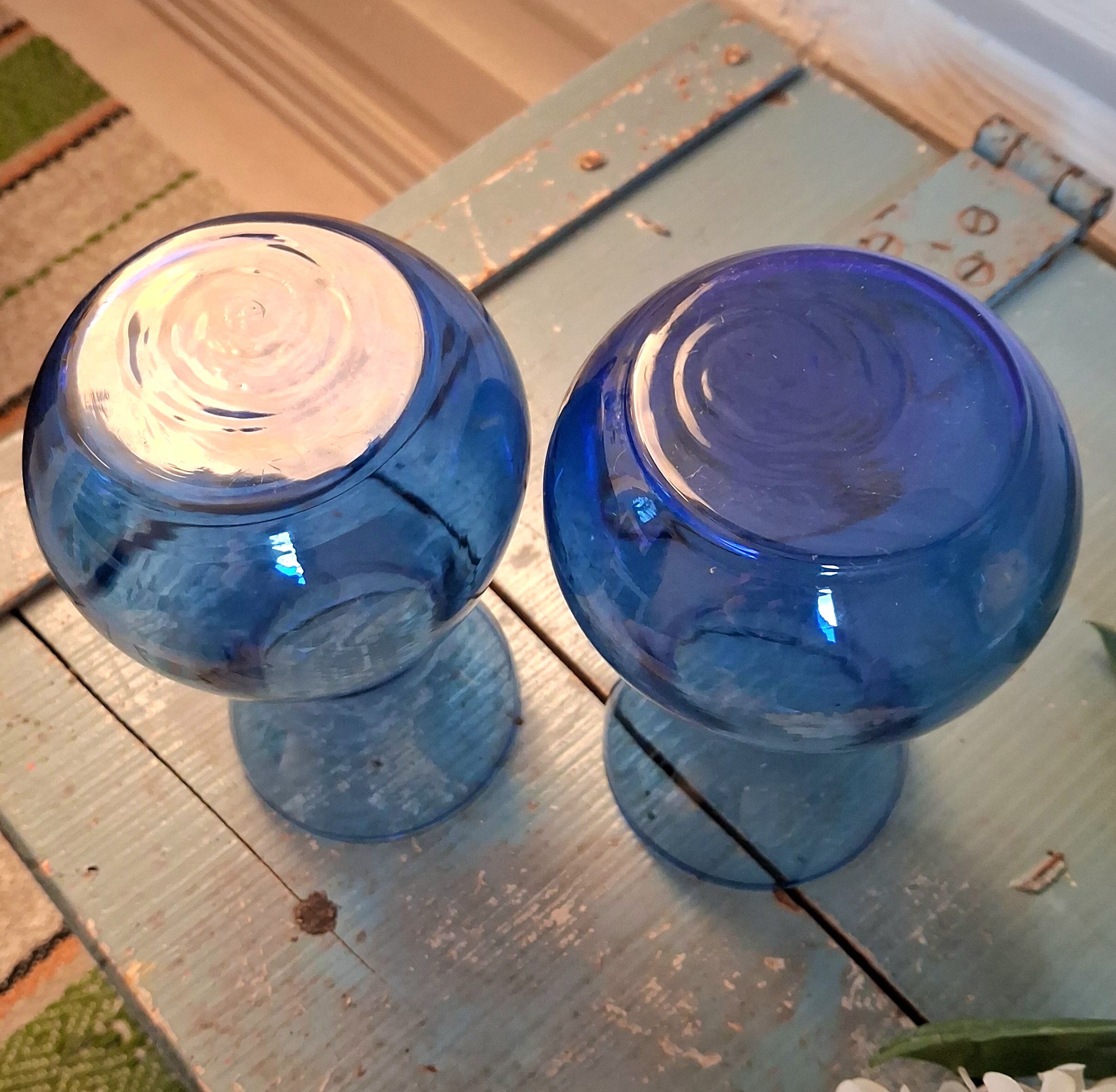Hyacintglas blåt