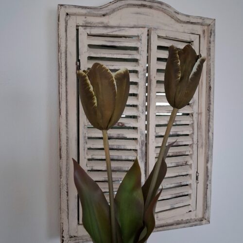 Tulipan Real Touch brun med fine blade