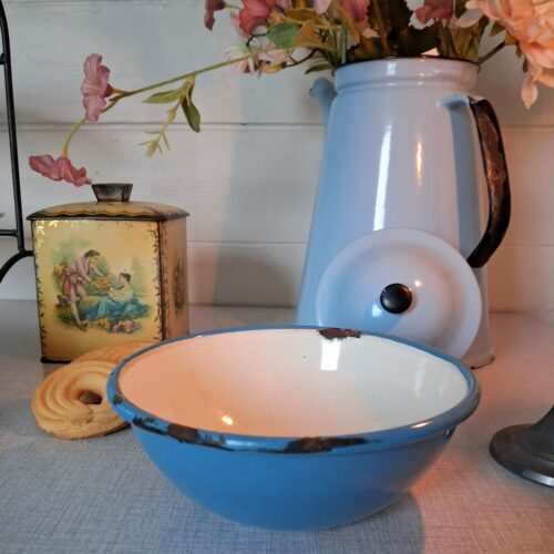 Glud & Marstrand lille blå emalje skål