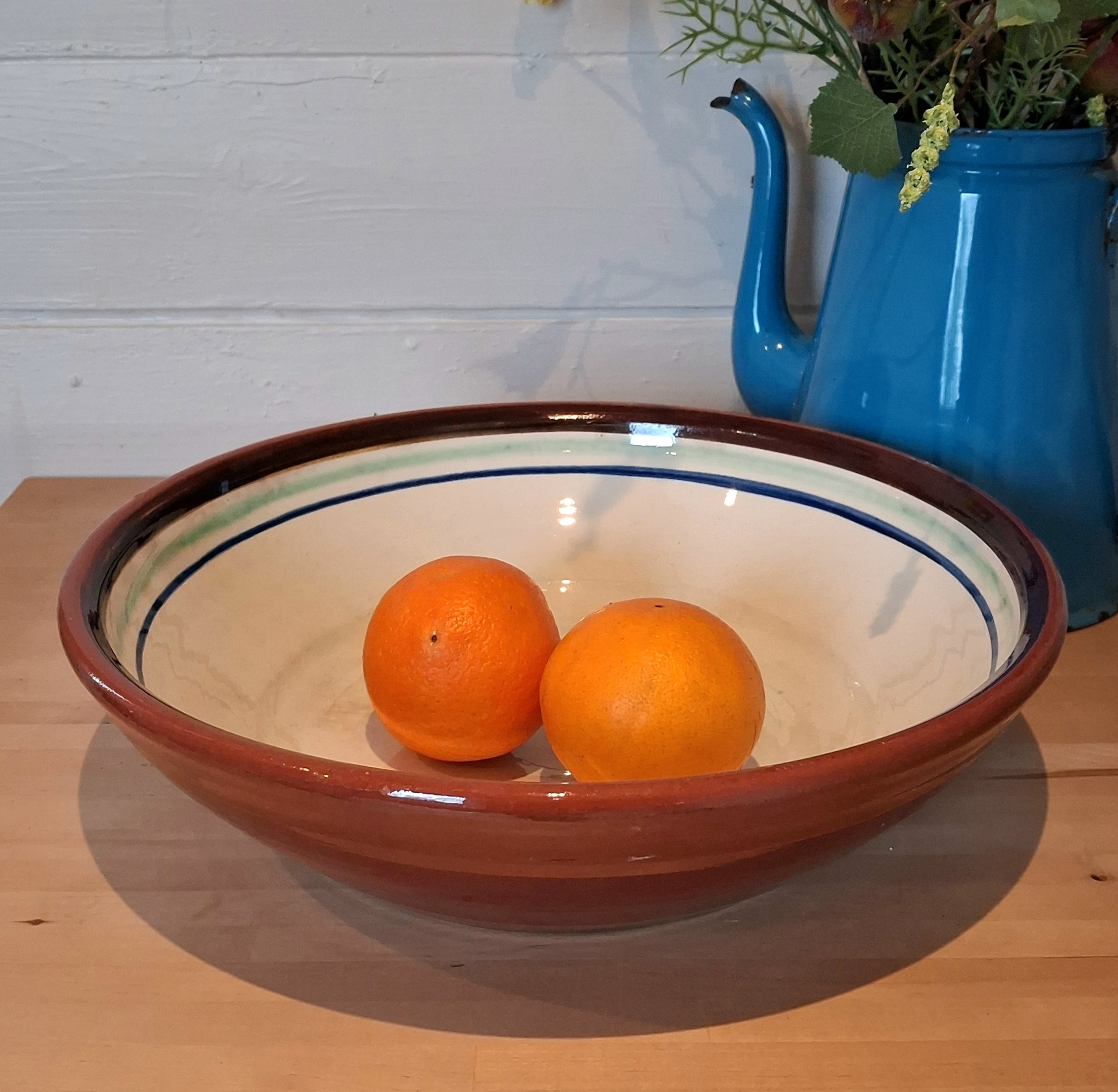 Smukt gammelt Grimstrup dejfad - hånddrejet