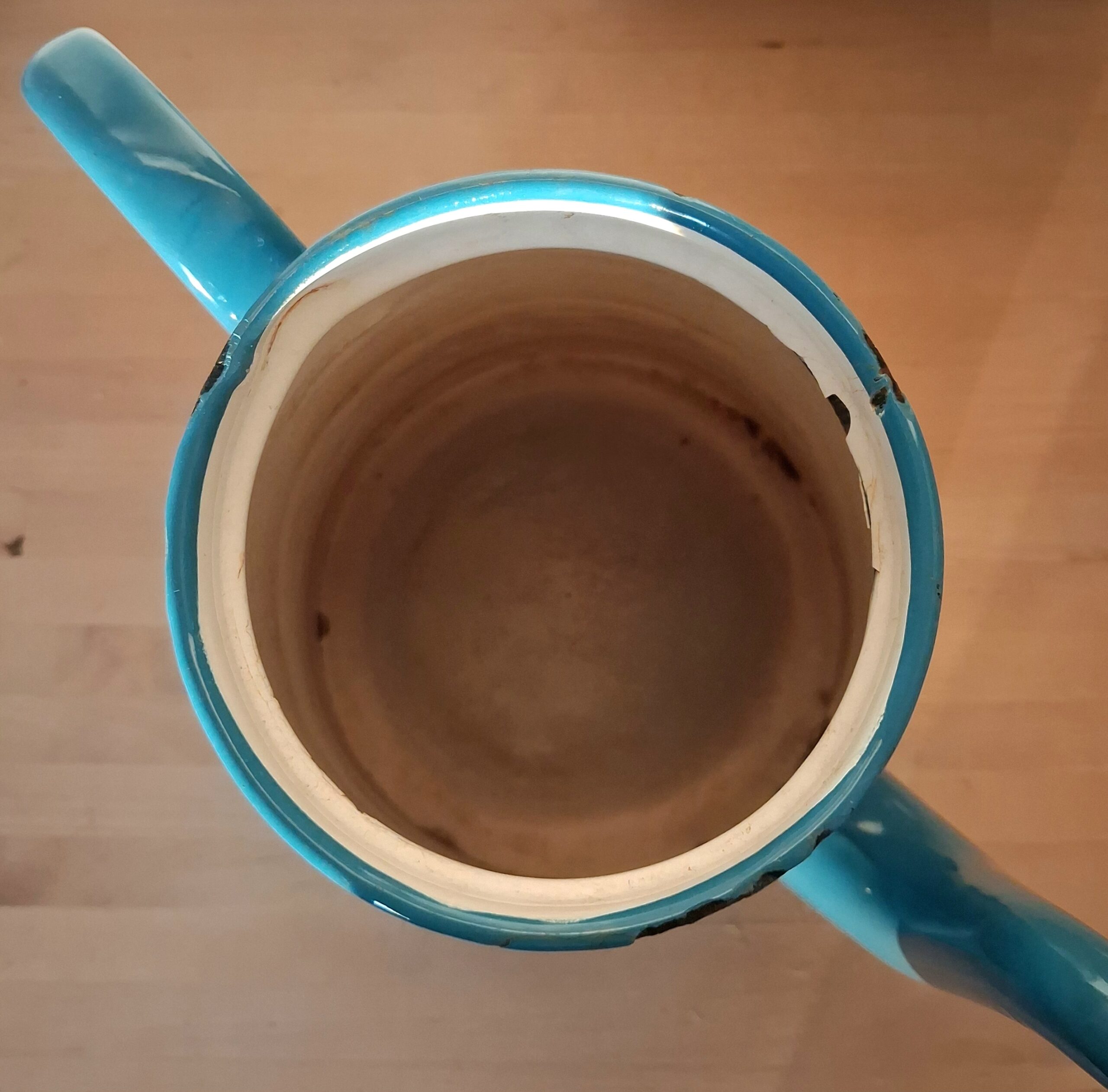 Glud & Marstrand blå emalje kaffekande