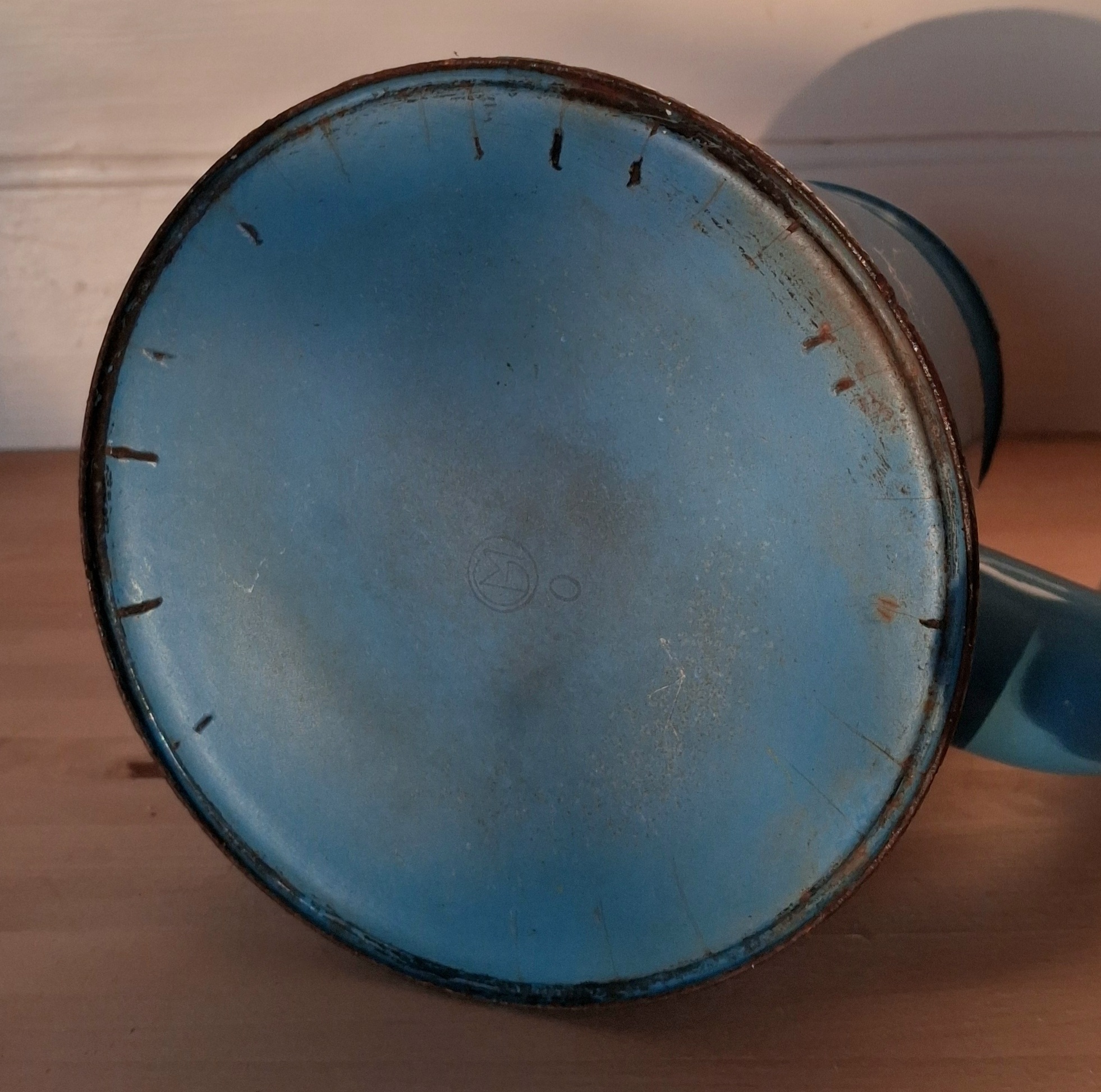 Glud & Marstrand blå emalje kaffekande