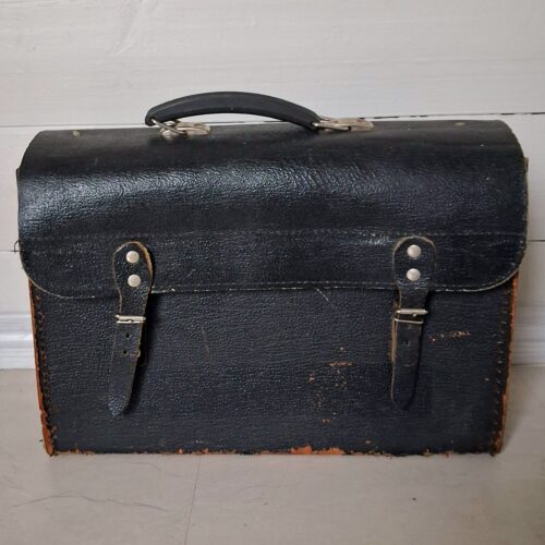 Flot vintage lædertaske – med patina