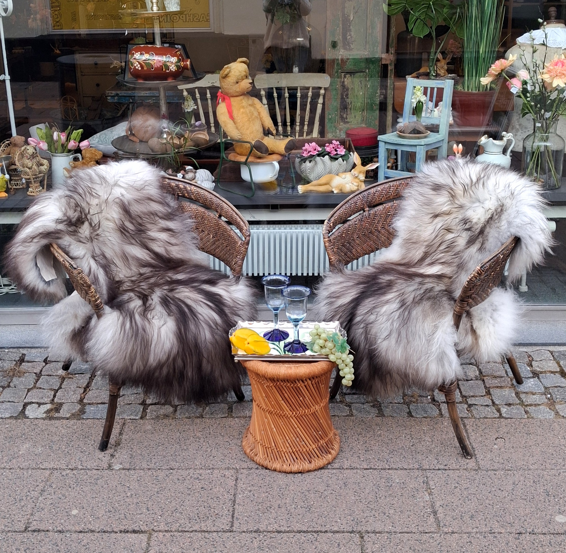 Skønne langhårede lammeskind