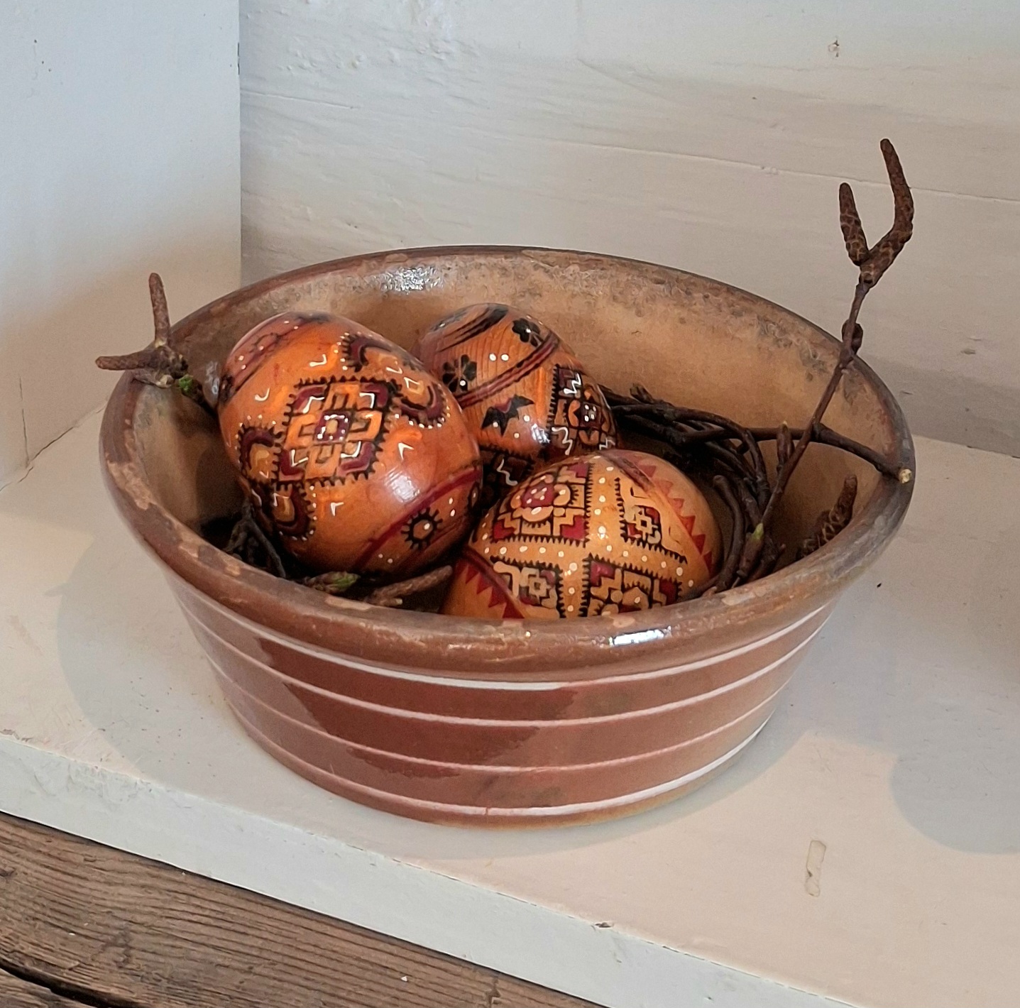 Lille gammel svensk lerskål