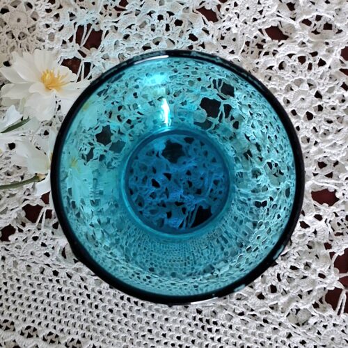 Hyacintglas turkis – smukt og i flot stand