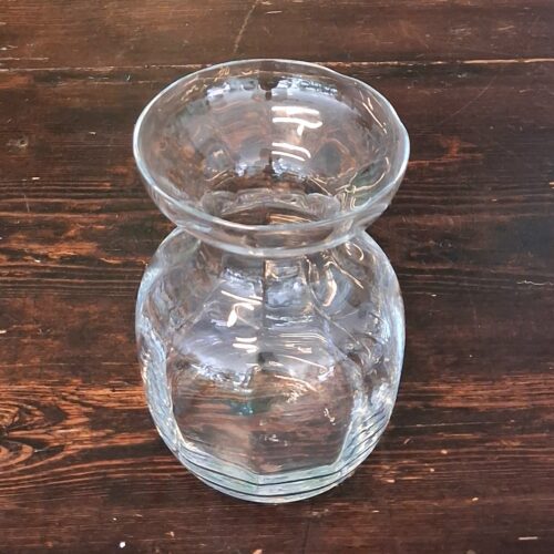 Hyacintglas klart i smuk rund facon