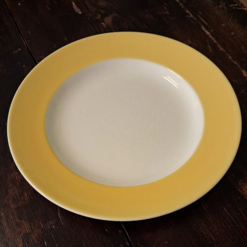 Fin gul Aluminia frokost tallerken “Susanne”