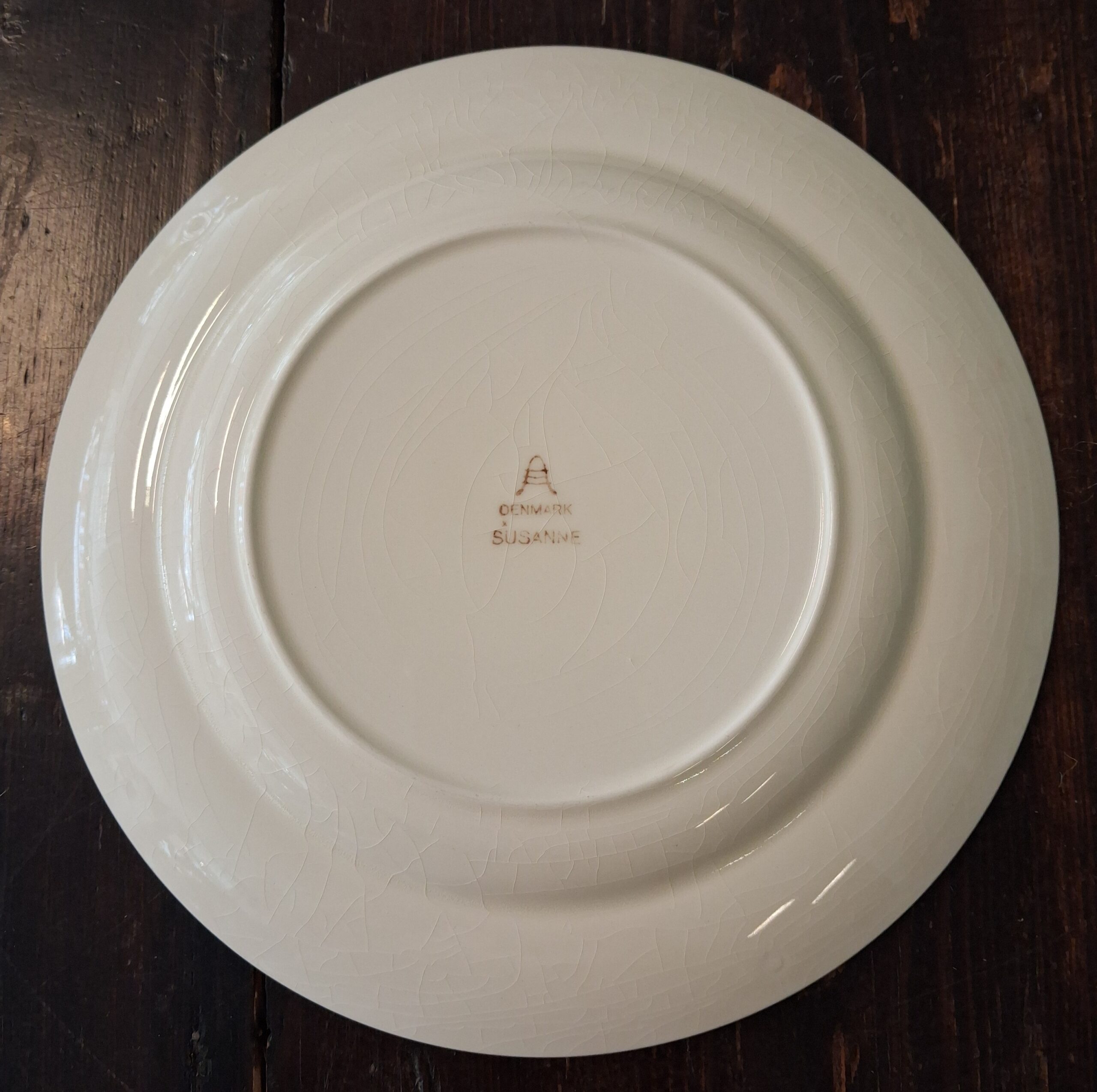 Fin gul Aluminia frokost tallerken
