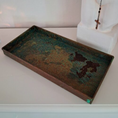 Flot rustik metalbakke – recycled