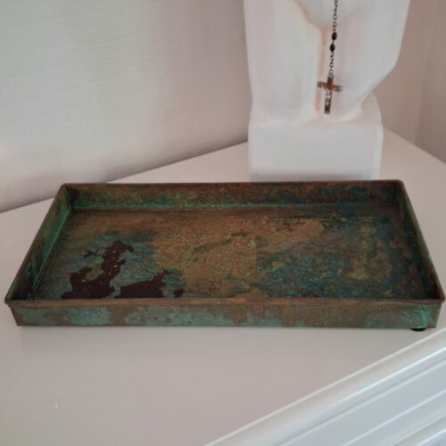 Flot rustik metalbakke – recycled