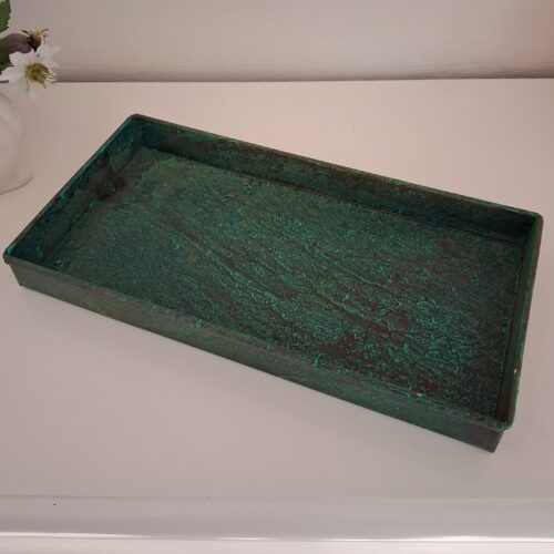 Flot rustik metalbakke – recycled