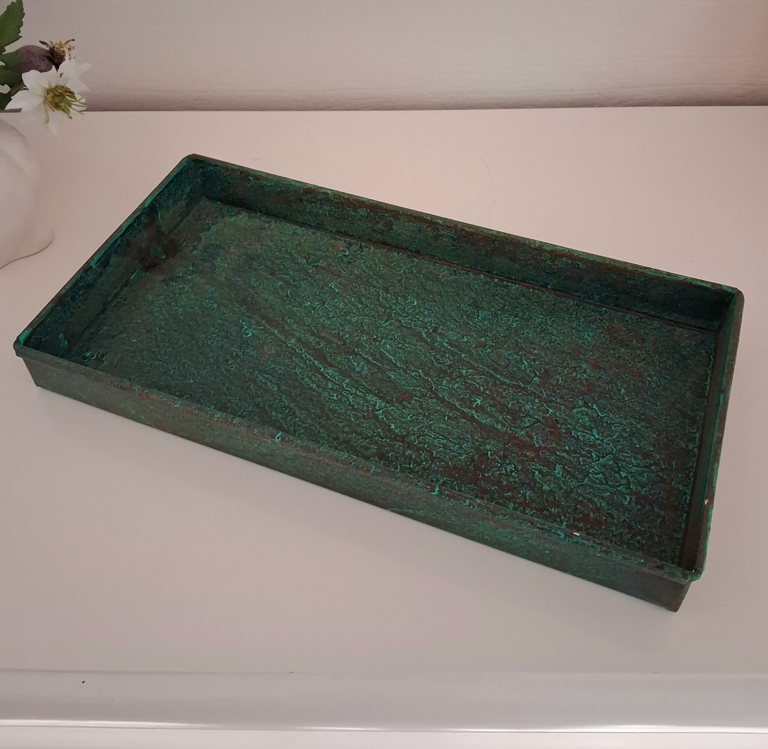 Flot rustik metalbakke - recycled
