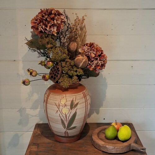 Smuk gammel blomster krukke i flot stand
