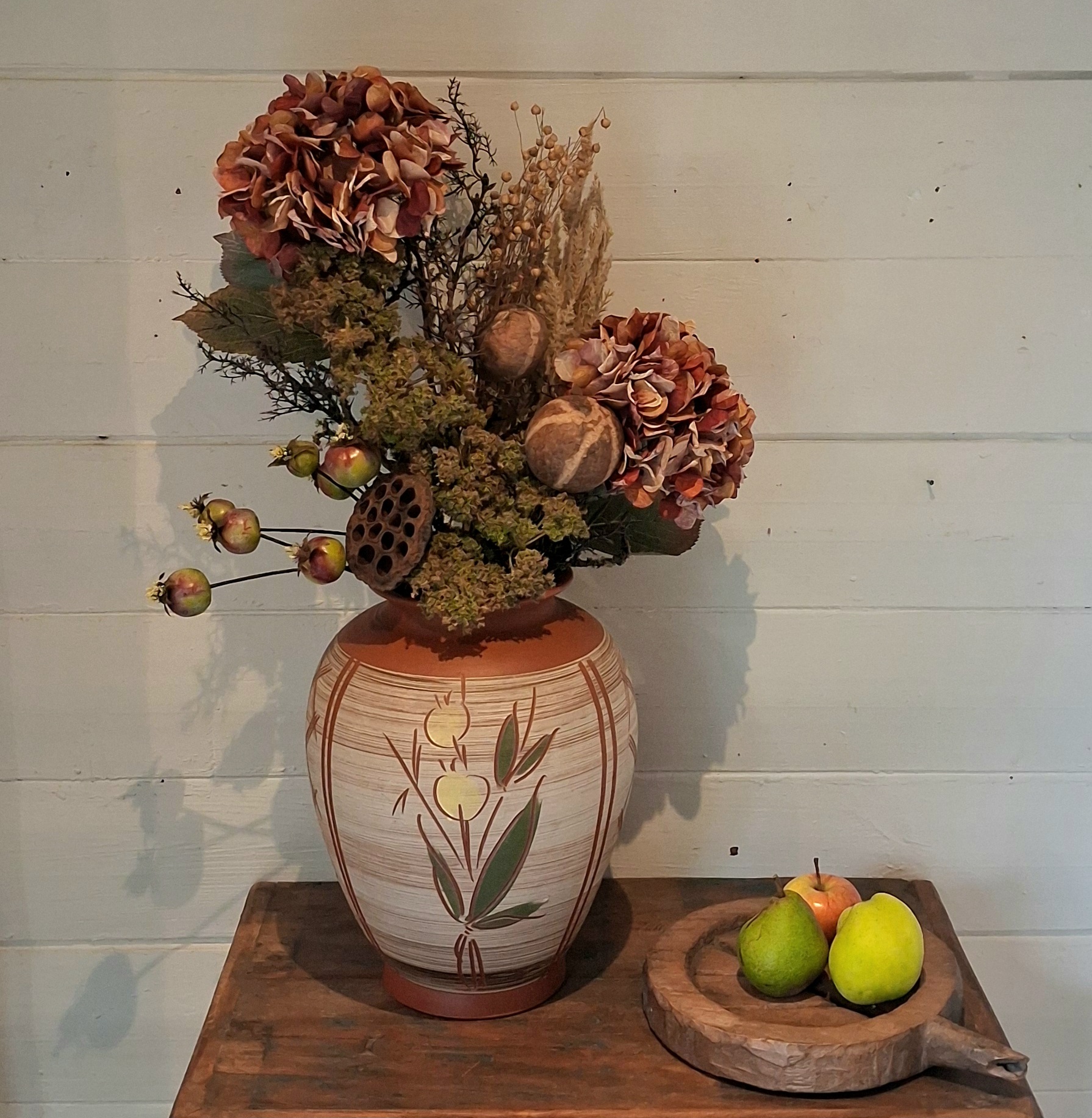Smuk gammel blomster krukke i flot stand