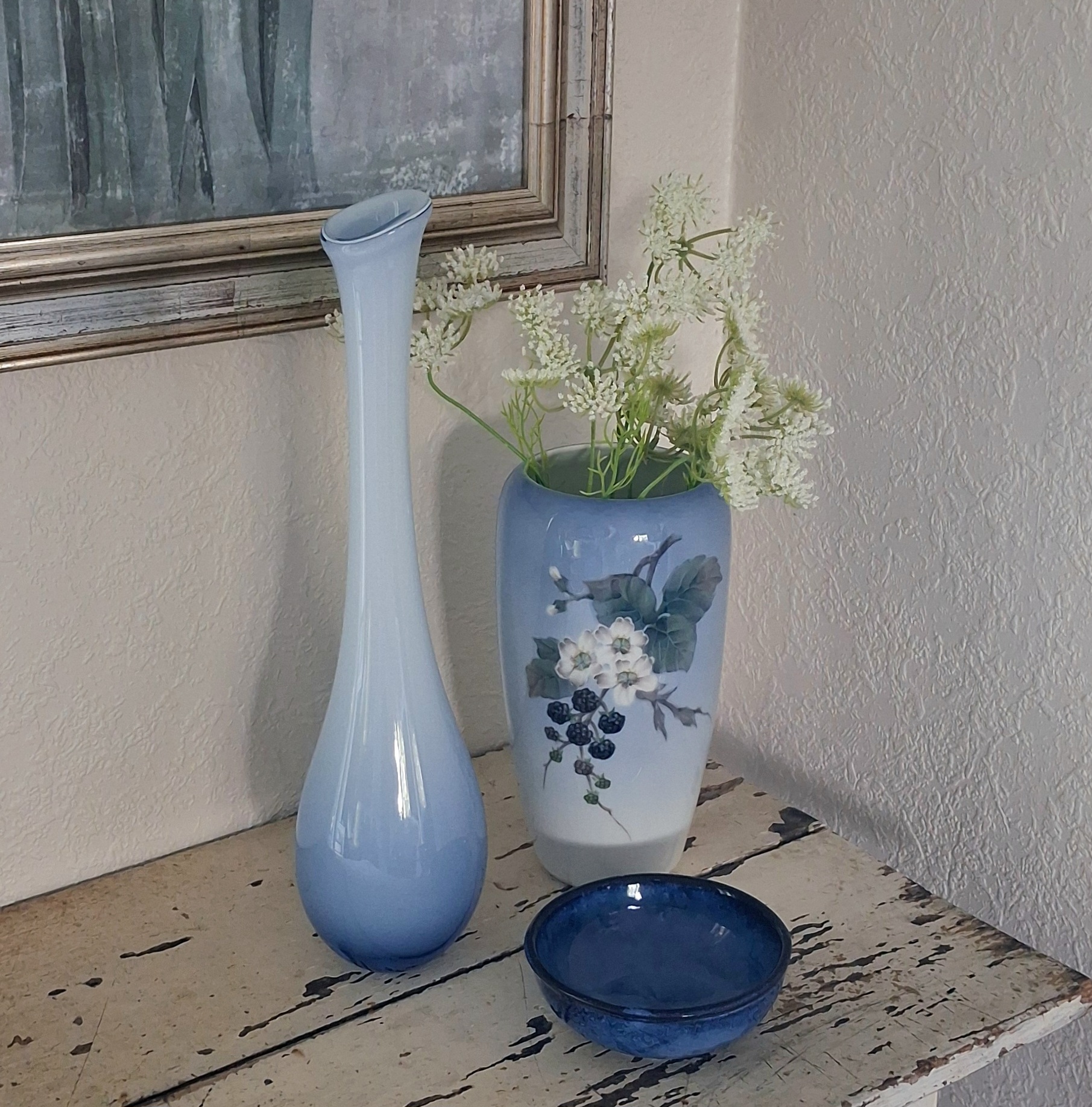 Royal copenhagen Brombær vase 288 1049 1. sort.