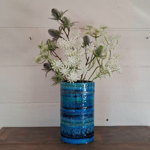 Bitossi vase Aldo Londi design – Rimini blå med små nag